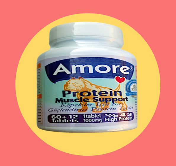 Amore Protein Muscle Support Dog Tablet
